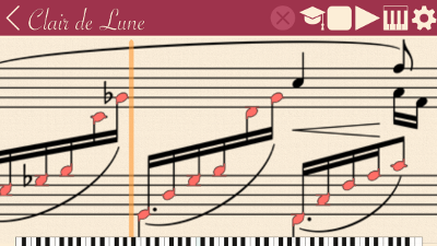 Highlighting correct notes